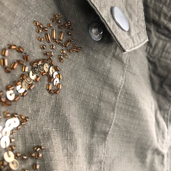 Cache .. beaded cargo pants - Picture 9 of 16